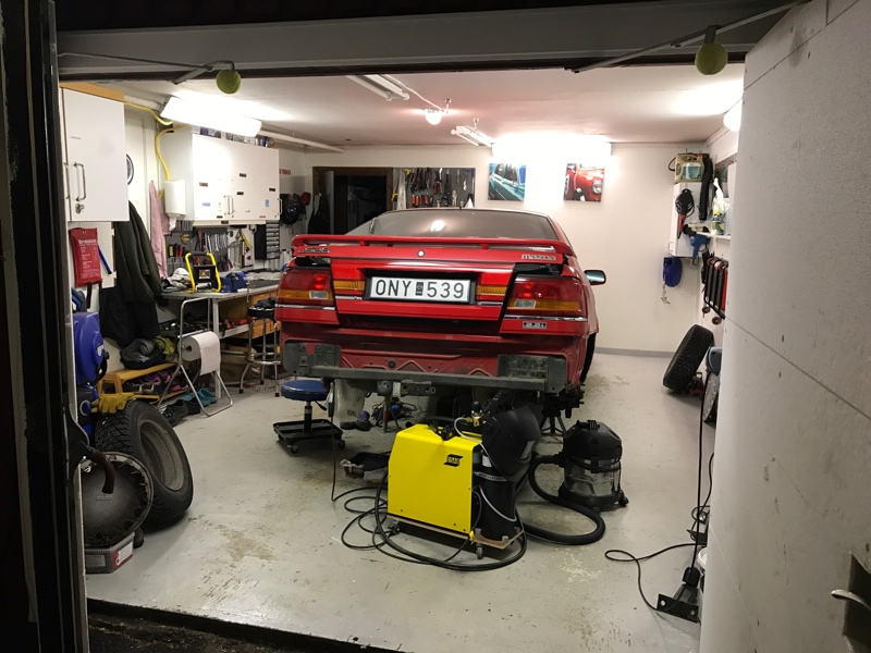 Så här såg mitt garage ut under ett par veckor...